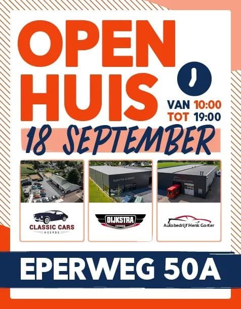 uitnodiging open dag classic cars Heerde