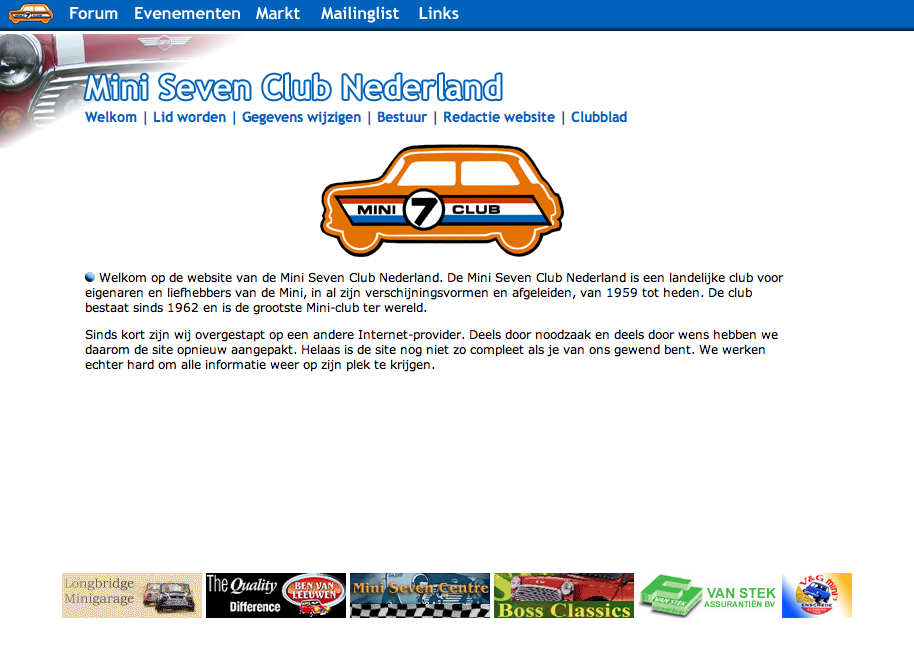 Screenshot website MSCN januari 2003, via Wayback Machine