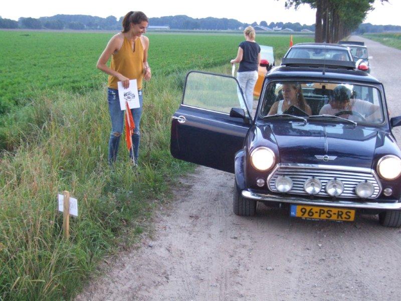 Midzomeravondrit 2016, Mini's in rij bij controlepost