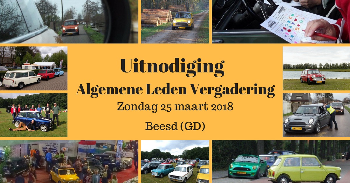 Uitnodiging ALV 2018