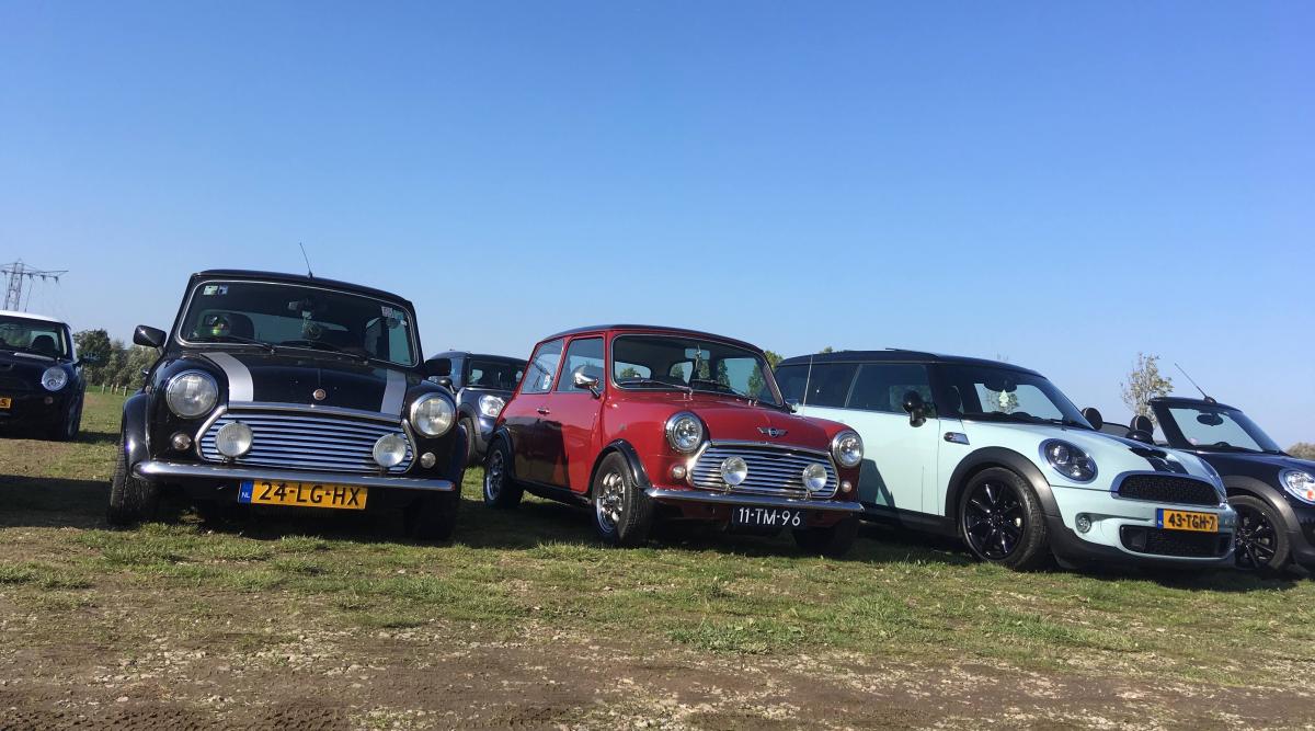 Clubdag oktober 2017, Mini's op een rij