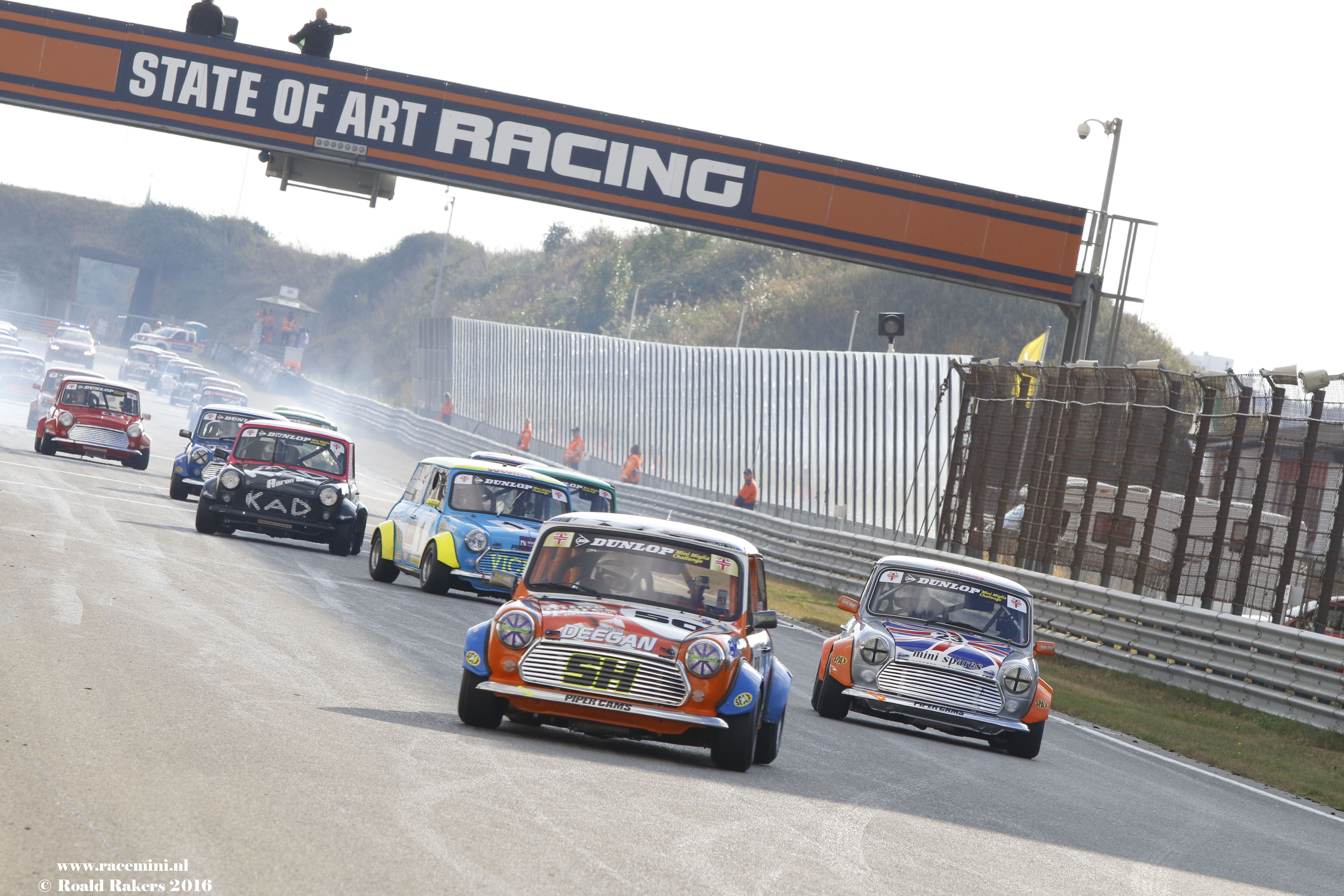 start Mini Miglias op Zandvoort