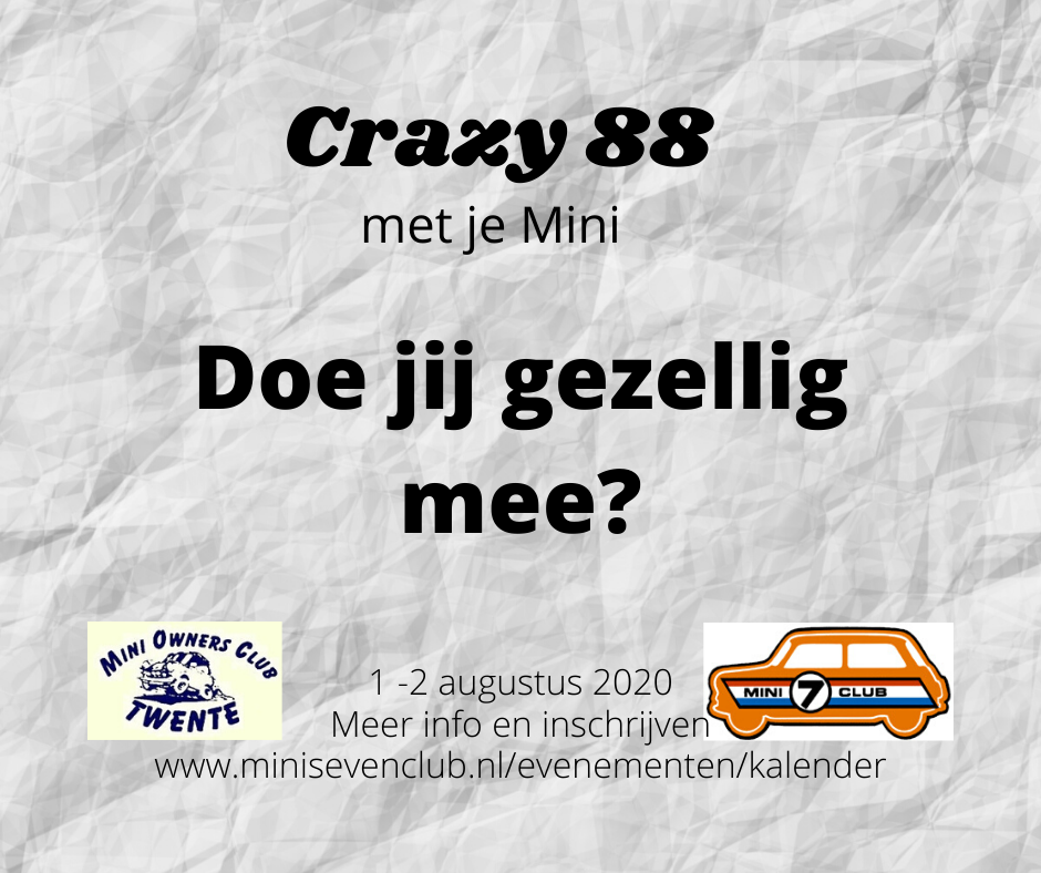 Crazy 88. Doe je mee?