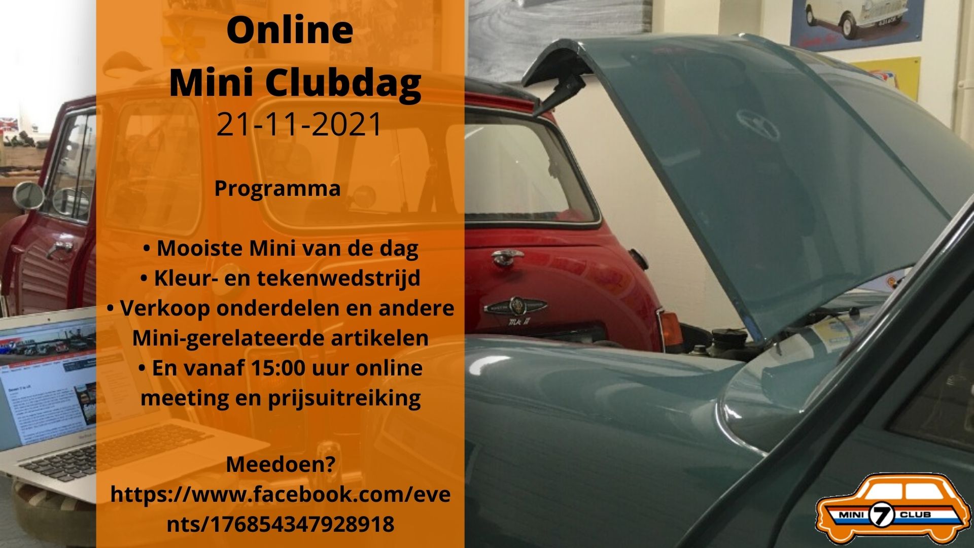 Uitnodiging online Mini Clubdag