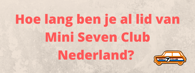 Vraag: Hoe lang ben jij al lid?