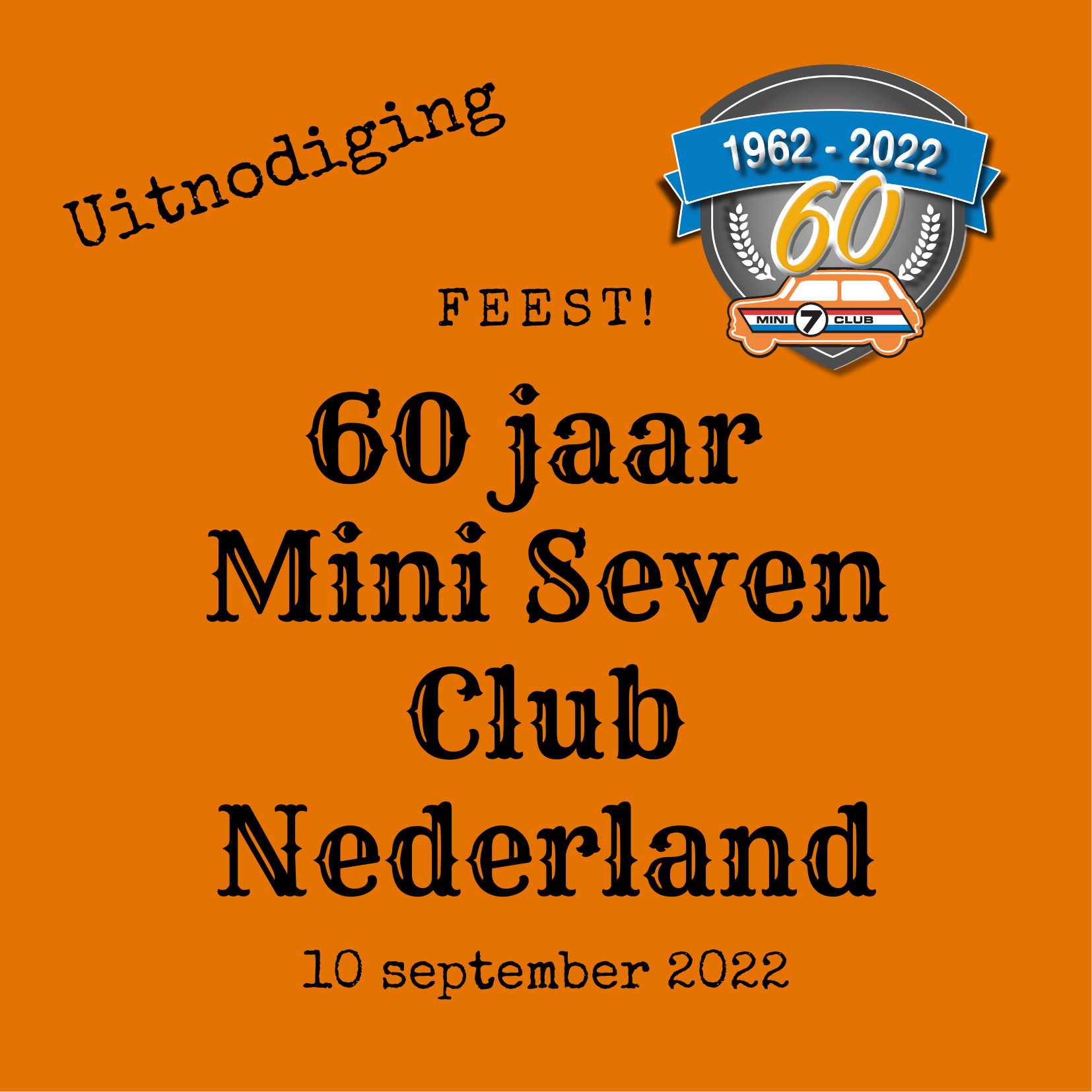 Uitnodiging feest 60 jaar MSCN