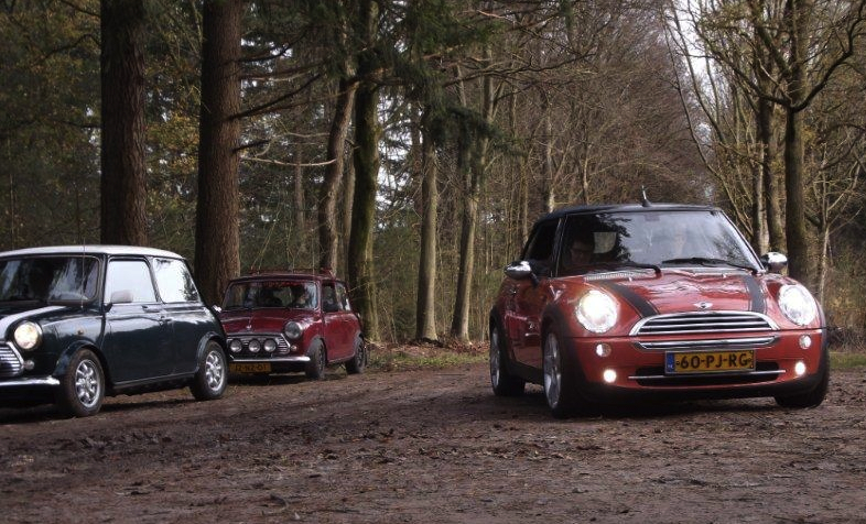 Mini's in het bos bij de Achterhoekrit 2015