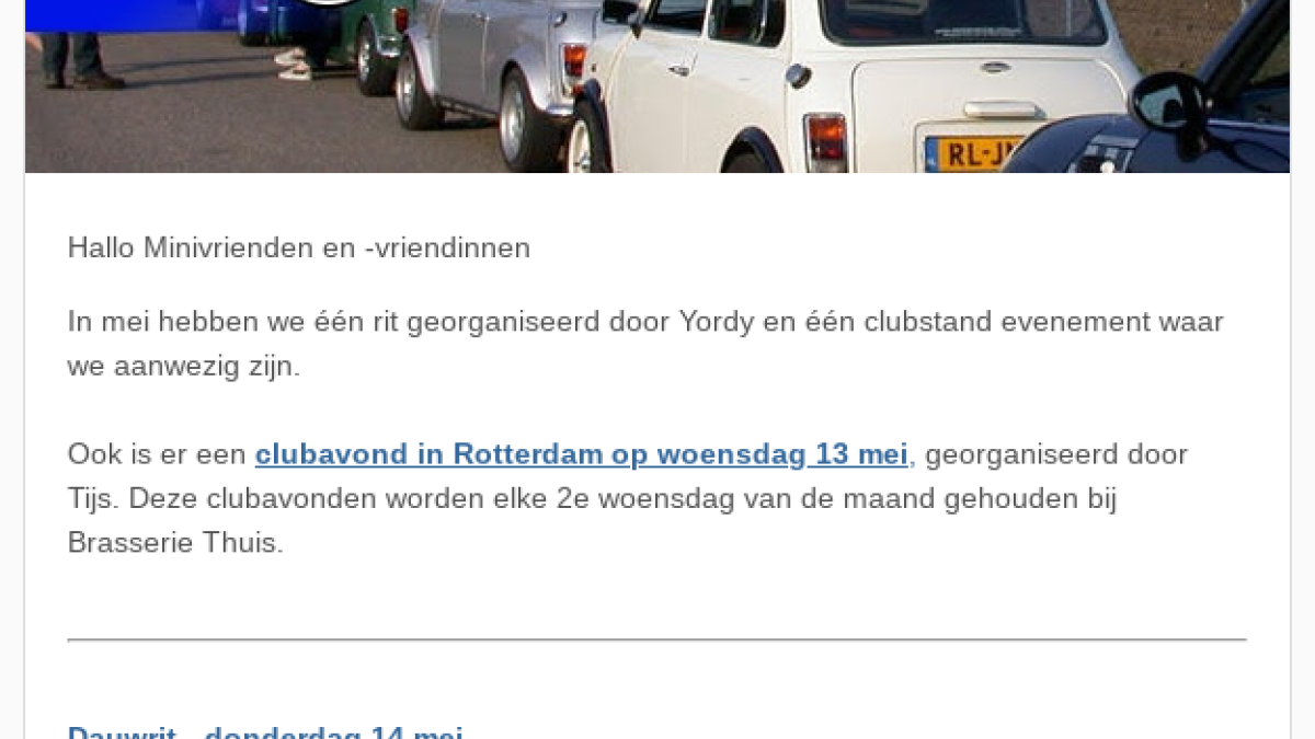 Voorbeeld Sevenmail